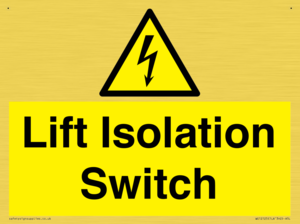 Lift Isolation Switch